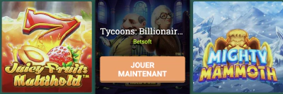 Jeux de différents développeurs de logiciels