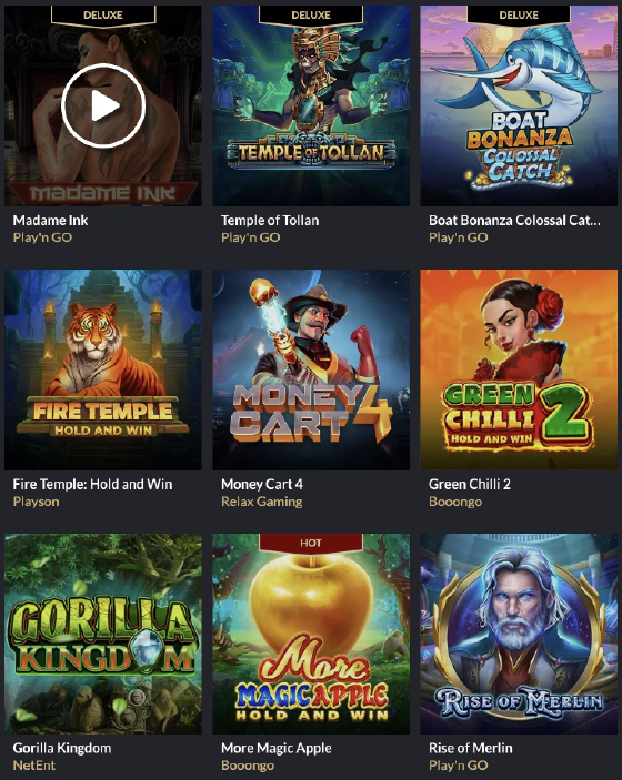 La bibliothèque dispose d'une variété de jeux de plus de 2000 articles disponibles pour les joueurs abonnés