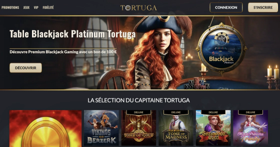 Tortuga Casino est le casino référence de jeux d'argent en ligne en France et au monde
